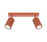 Luminosa Lighting Luminosa Karbon Minimalist Twin Ceiling Lamp 2 Red Ochre