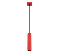 Luminosa Lighting Luminosa Karbon Slim Pendant Ceiling Light Red 1X Gu10
