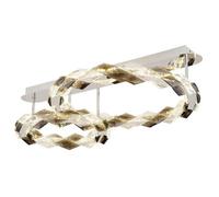 Luminosa Lighting Luminosa Karilion Integrated Led Semi Flush Ceiling Light Chrome 2X Led 4000K