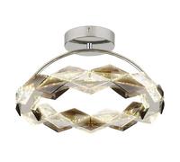 Luminosa Lighting Luminosa Karilion Integrated Led Semi Flush Ceiling Light Chrome Led 4000K