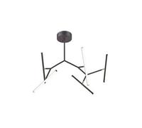 Netlighting Kato Ceiling Light 49W 3000K Aluminum, Silicon Sandy Black-Gold