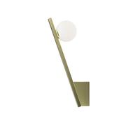 Luminosa Lighting Luminosa Kazimir Modern Globe Wall Lights Gold 1Xg9 White Shade