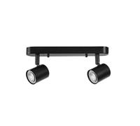 Luminosa Lighting Luminosa Keeper Double Twin Adjustable Spotlight Gu10 Black