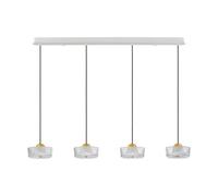 Luminosa Lighting Luminosa Keros Bar Pendant Ceiling Light Platinum Gold, Sandy White Led 23W 1576Lm 3000K