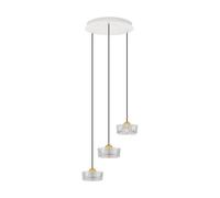 Luminosa Lighting Luminosa Keros Cluster Pendant Ceiling Light Platinum Gold, Sandy White Led 18W 1182Lm 3000K