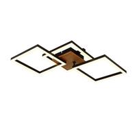 Luminosa Lighting Luminosa Kerry Integrated Led Semi Flush Ceiling Light Matt Black 3X Led 3000K