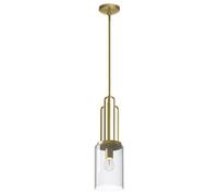 Luminosa Lighting Luminosa Kichler Kimrose Dome Pendant Ceiling Light Brushed Natural Brass