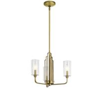 Luminosa Lighting Luminosa Kichler Kimrose Multi Arm Pendant Ceiling Light Brushed Natural Brass