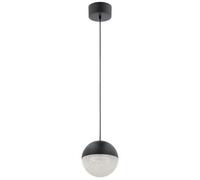 Luminosa Lighting Luminosa Kichler Moonlit Integrated Led Spherical Pendant Ceiling Light Matte Black, 3000K