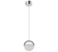 Luminosa Lighting Luminosa Kichler Moonlit Integrated Led Spherical Pendant Ceiling Light Polished Chrome, 3000K