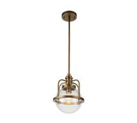 Luminosa Lighting Luminosa Kichler Triocent Globe Pendant Ceiling Light Natural Brass, Ip44