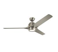 Elstead Lighting Zeus 60 Inch Fan - Brushed Nickel