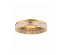 Luminosa Lighting Luminosa Kinara 60Cm Integrated Led Semi Flush Ceiling Light Platinum Gold Triac Dimmable Led 70W 3666Lm 3000K