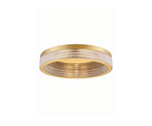 Luminosa Lighting Luminosa Kinara 60Cm Integrated Led Semi Flush Ceiling Light Platinum Gold Triac Dimmable Led 70W 3666Lm 3000K