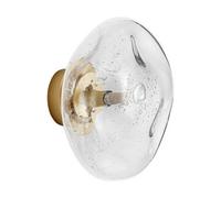 Luminosa Lighting Luminosa King 22Cm Wall Lamp Brass Gold, Blown Clear Led G9 1X5W