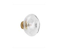 Luminosa Lighting Luminosa King 26Cm Wall Lamp Brass Gold, Blown Clear Led G9 1X5W