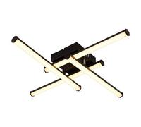 Netlighting Kirina Integrated LED Semi Flush Ceiling Light Matt Black 4x LED 3000K Netlighting Black