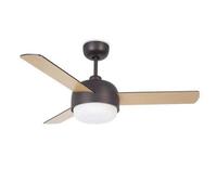 Leds-C4 Klar 2 Light Copper Ceiling Fan Brown, E27
