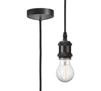 Luminosa Lighting Luminosa Knightsbridge 1.8M E27 Vintage Pendant Set - Smoked Bronze - 8271Lsb