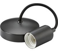 Luminosa Lighting Luminosa Knightsbridge 6" E27 Contemporary Pendant Set - Smoked Bronze - 8270Sb
