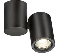 Knightsbridge Dee Single Surface Adjustable Black Spotlight