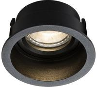 Luminosa Lighting Luminosa Knightsbridge Dipa Single Fixed Round Anti-Glare Downlight Black - Dia1Frb