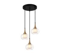 Luminosa Lighting Luminosa Konila Modern 3 Light Cluster Pendant Ceiling Light, G9