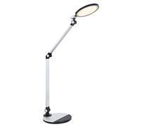 Globo Konsti LED table lamp, height 90 cm, black/silver-coloured, CCT