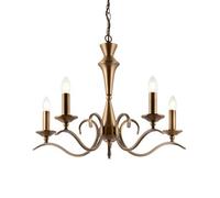 Ceiling Light Brass Kora 5 Antique Endon KORA-5AB