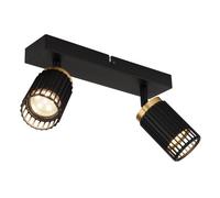 Globo Ceiling Light Ceiling Spotlight Lamp Moveable Black Gold Living Room Lamp 26 cm
