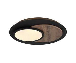 Luminosa Lighting Luminosa Kory Semi Flush Ceiling Light Matt Black Led 3000K