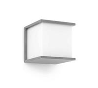 Luminosa Lighting Luminosa Kubick 1 Light Outdoor Wall Light Dark Grey Ip44, E27