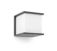 Luminosa Lighting Luminosa Kubick 1 Light Outdoor Wall Light Dark Grey Ip44, E27