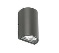 Luminosa Lighting Luminosa Lace Led Outdoor Up Down Wall Light Dark Grey Ip54