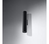 Luminosa Lighting Luminosa Lagos 2 Light Up Down Flush Wall Light Black, Gu10