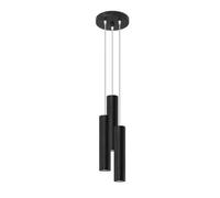 Luminosa Lighting Luminosa Lagos Cluster Pendant Ceiling Light, Black, 3X Gu10