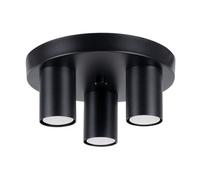 Luminosa Lighting Luminosa Lagos Modern Ceiling Lamp 3 Light Black