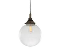 Luminosa Lighting Luminosa Laguna Bathroom 25Cm Globe Pendant Light, Antique Silver, Ip44
