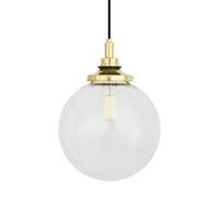 Luminosa Lighting Luminosa Laguna Bathroom 25Cm Globe Pendant Light, Polished Brass, Ip44