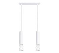 Luminosa Lighting Luminosa Lami Bar Pendant Ceiling Light White 2X Gu10