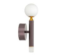 Luminosa Lighting Luminosa Laon Globe Wall Lights Brown, Gold 3000K Warm White