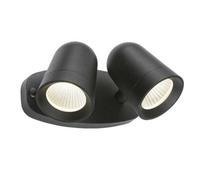 Luminosa Lighting Luminosa Led Black Twin Spot Floodlight, 230V Ip65 18W