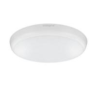LED Flush Ceiling Wall Light 18W 4000K 1584lm IK10 3hr Emergency Matt White IP54 Netlighting Grey One Size