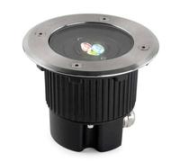 Luminosa Lighting Luminosa Leds C4 Gea Led Small Round Outdoor Rgb Easy+ Recessed Light Stainless Steel Ip67