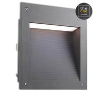 Luminosa Lighting Luminosa Leds C4 Micenas Outdoor Led Recessed Wall Light Urban Grey 25Cm 1862Lm 3000K Ip65