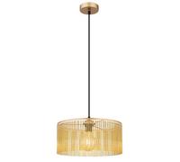Netlighting Leeds Cylindrical Pendant Ceiling Light Gold Colours Antique 1x E27 Netlighting Gold