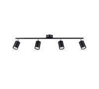 Luminosa Lighting Luminosa Lemmi Modern Ceiling Spotlight Bar Black 4X Gu10