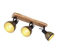 Luminosa Lighting Luminosa Lenna Ceiling Spotlight Bar Dark Brown 3X E27
