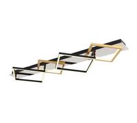 Luminosa Lighting Luminosa Lesina 105X36Cm Integrated Led Semi Flush Ceiling Light Chrome Led 3000K