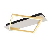 Luminosa Lighting Luminosa Lesina 40X35Cm Integrated Led Semi Flush Ceiling Light Chrome Led 3000K